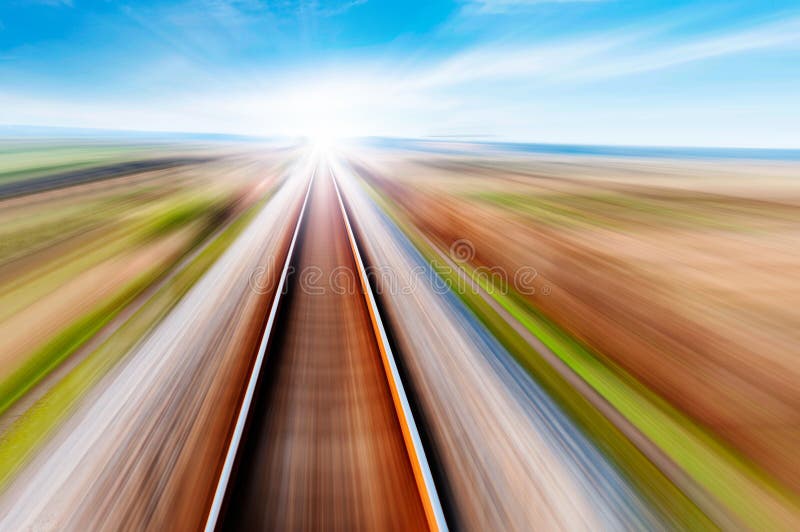 The way forward railway stock photography