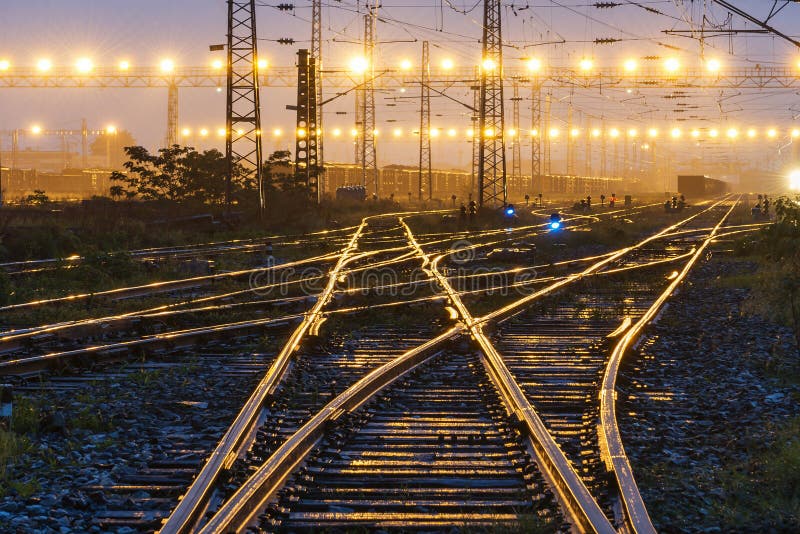 The way forward railway in the China stock photos