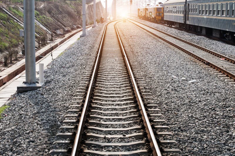The way forward railway in the China royalty free stock image