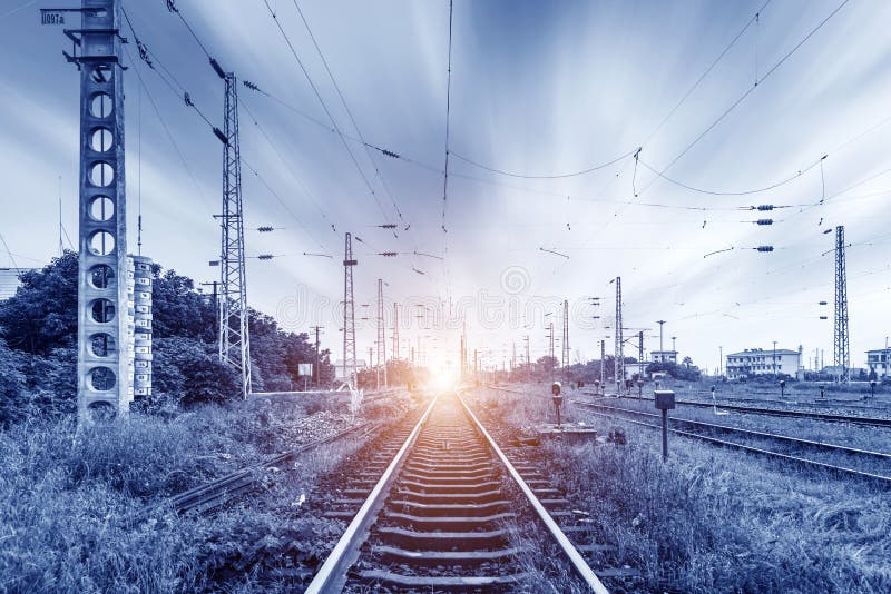 The way forward railway in the China royalty free stock image