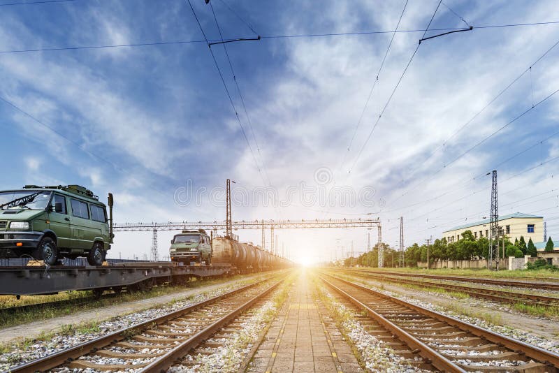 The way forward railway in the China stock photography