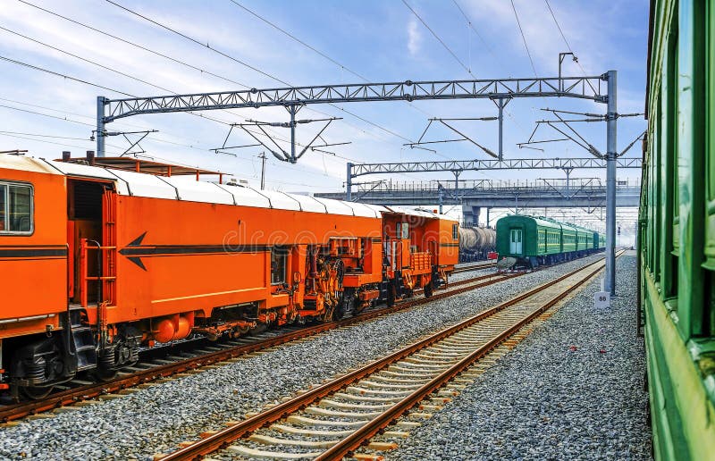 The way forward railway in the China stock images
