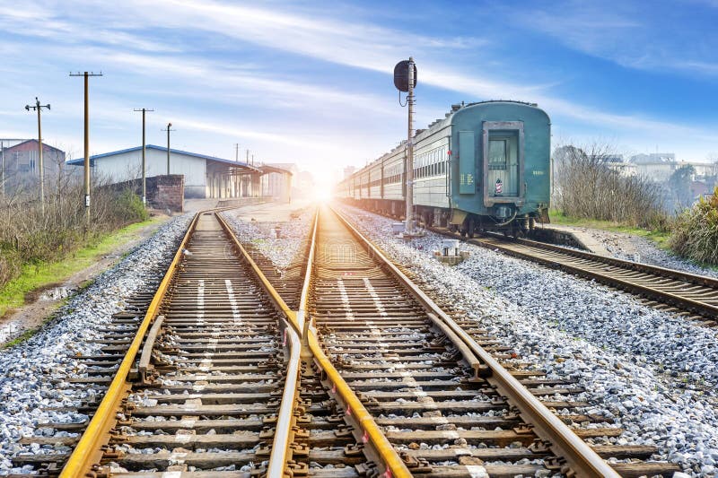 The way forward railway in the China royalty free stock image