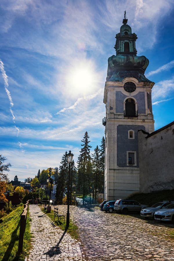 Way to the old castle in Banska Stiavnica, Slovakia