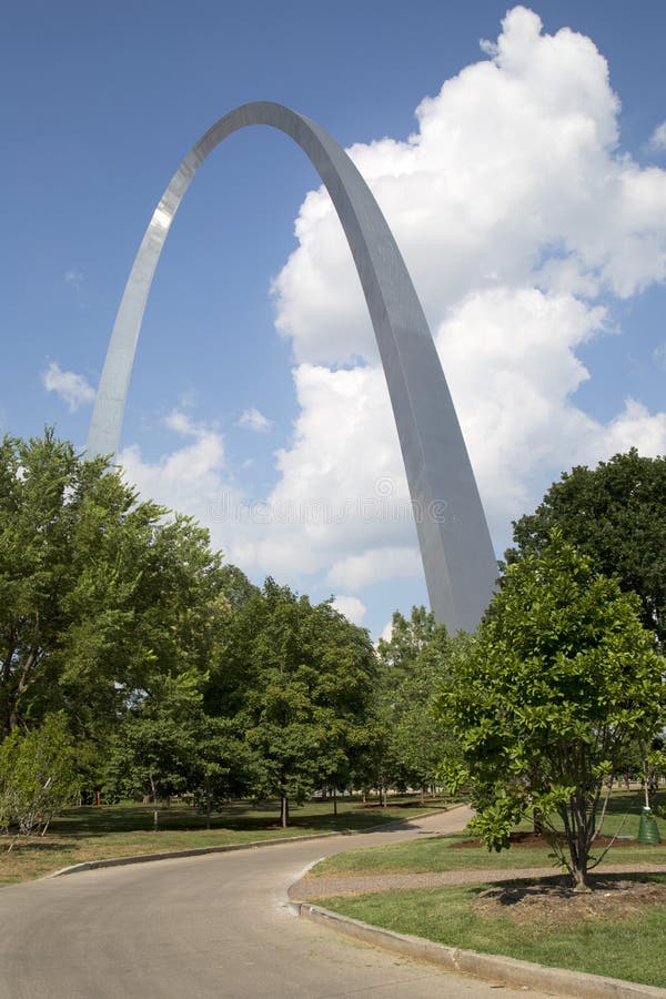 Way To ST Louis Gateway Arch National Park MO USA Stock Image - Image of downtown, gateway ...