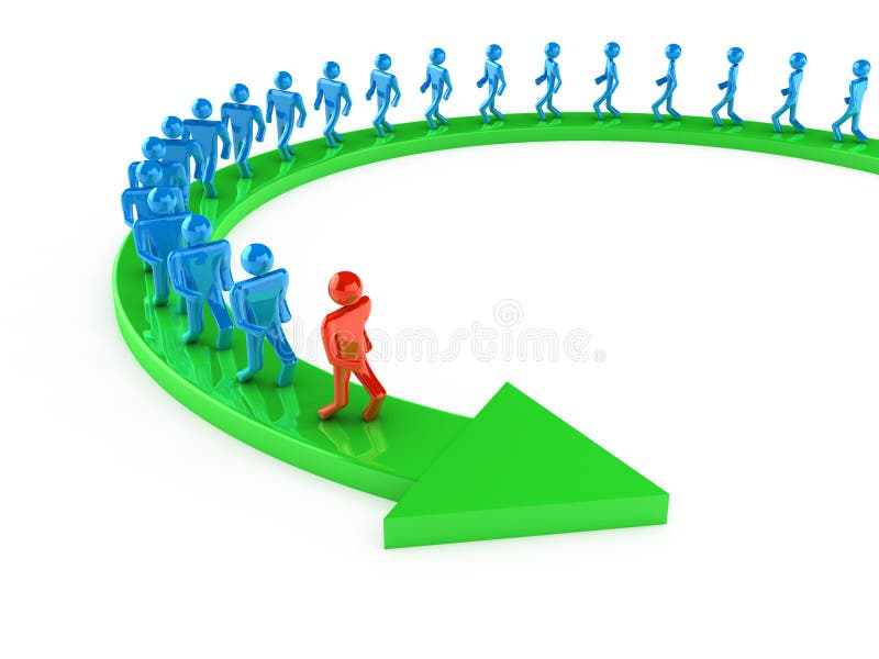 The way to Success royalty free illustration