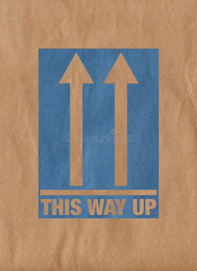 This way up message