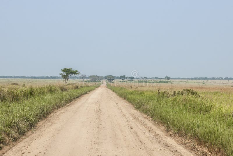 Way in the vastness of Uganda