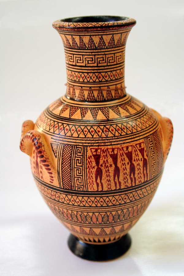 Starożytna grecka waza obraz royalty free