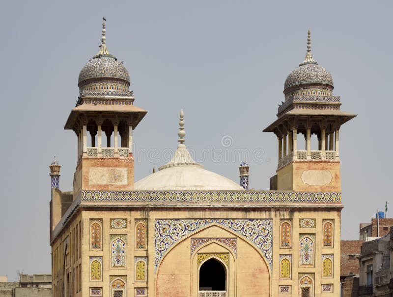 Wazir Khan Mosque, Lahore, Pakistan stockfotografie Wazir Khan Mosque, Lahore, Pakistan stockfotografie
