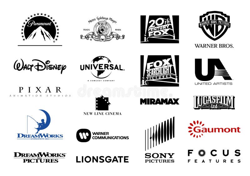 Ważni studio filmowe wektoru logowie ilustracja wektor Ważni studio filmowe wektoru logowie ilustracja wektor
