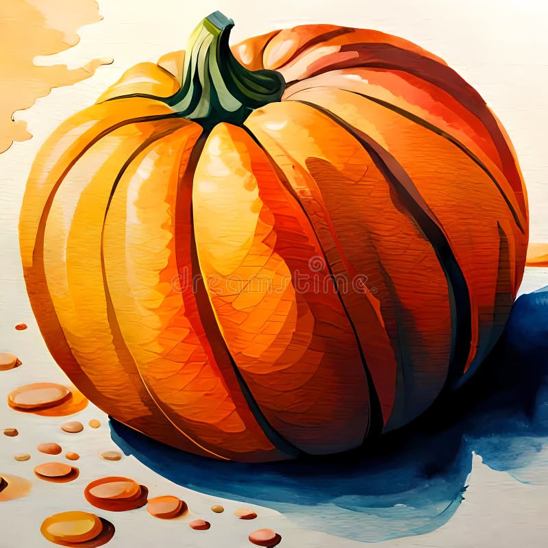 Wciąż żyję z dojrzałą, żółtą dynią ilustracji