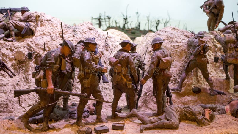 Wczesna wojny światowa diorama