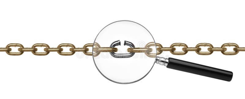 The weak link stock photography