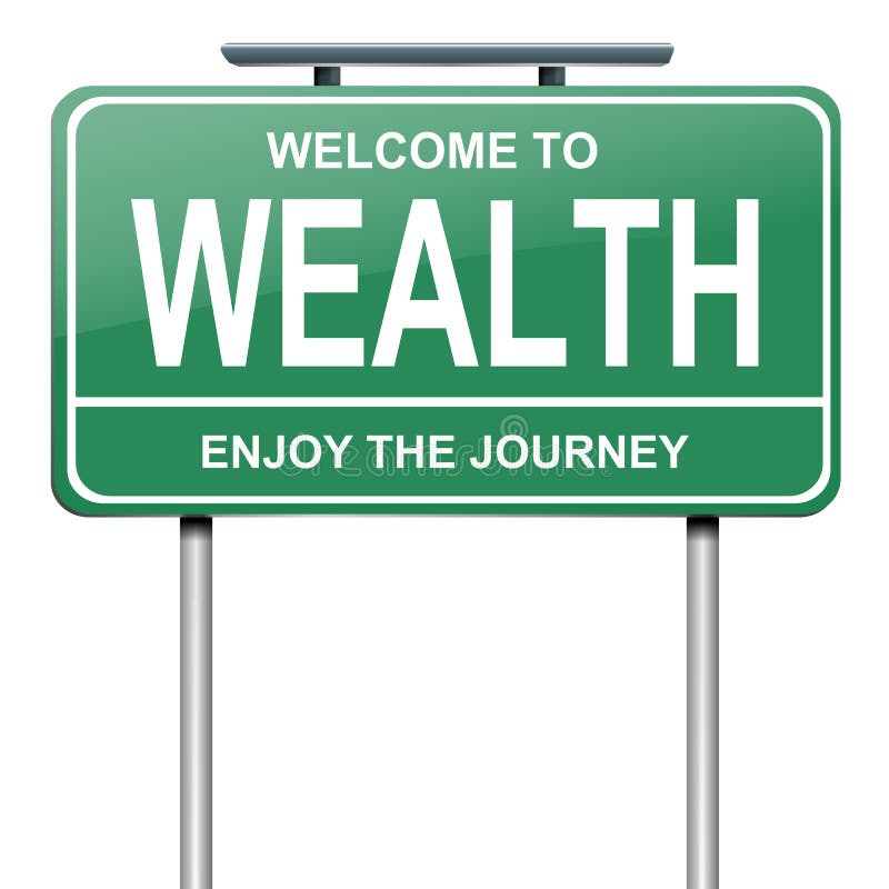 Wealth concept. royalty free illustration