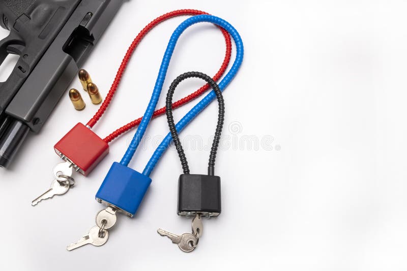 Weapon Cable Lock Keys Used To Safely Secure a Firearm from Being Used