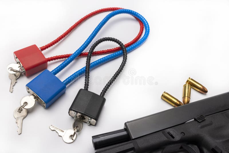 Weapon Cable Lock Keys Used To Safely Secure a Firearm from Being Used
