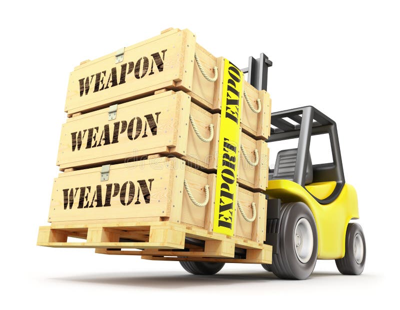 Weapon export concept vector illustration