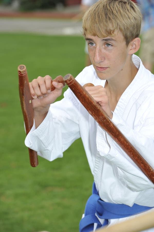 Weapon Karate with Bo (=Stick) Editorial Photo - Image of weapon, germany:  20651191