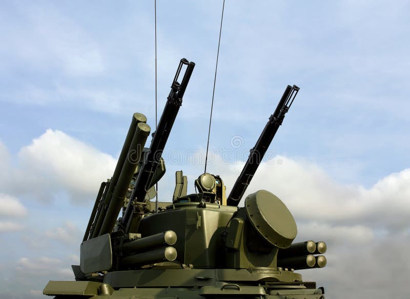 Weapons of anti-aircraft defense Tunguska