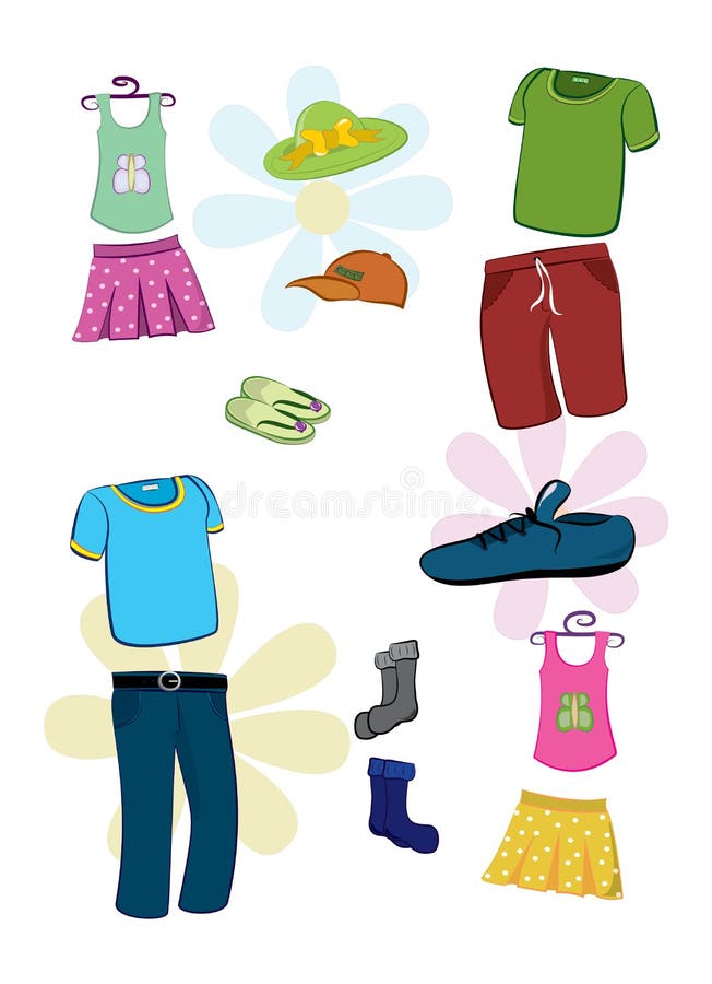 Wear clothes stock vector. Illustration of butterfly - 60552939