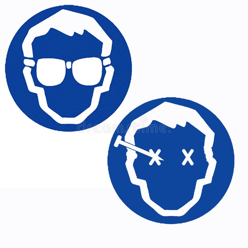 Wear Safety Goggles stock image. Image of head, regulation 1122303