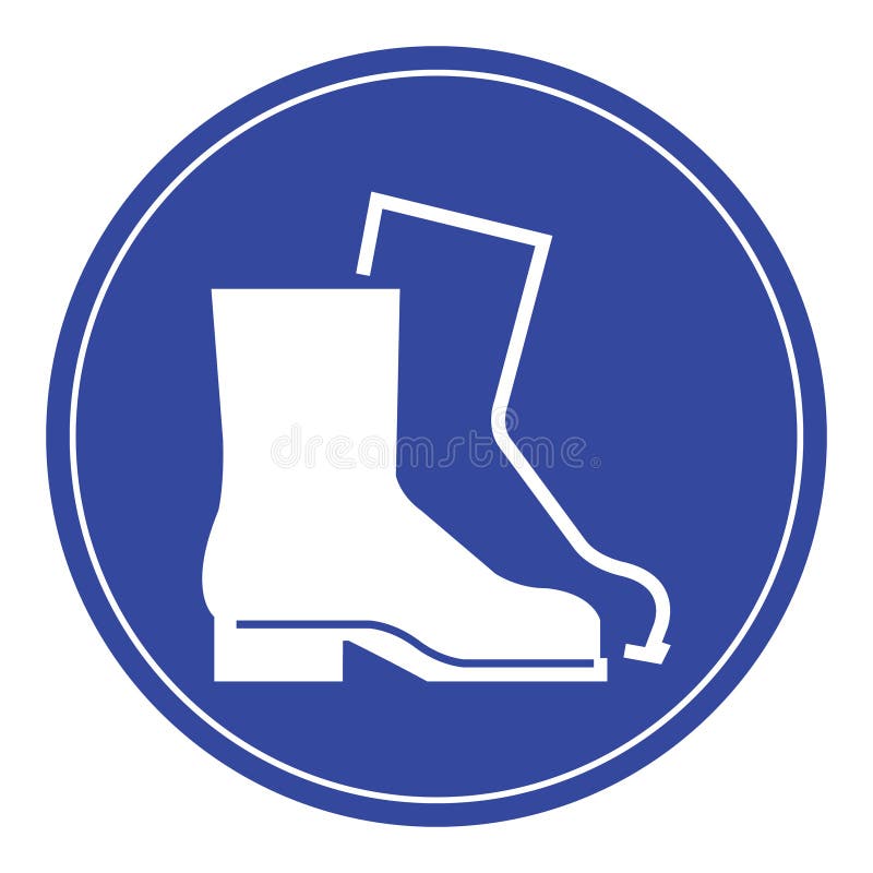 Wear safety shoes stock vector. Illustration of steel - 98172513