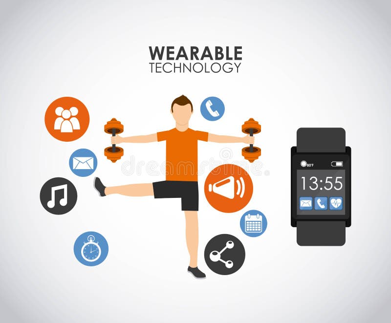 Free Vector  Smart gadgets, wearable technology. trendy lifestyle