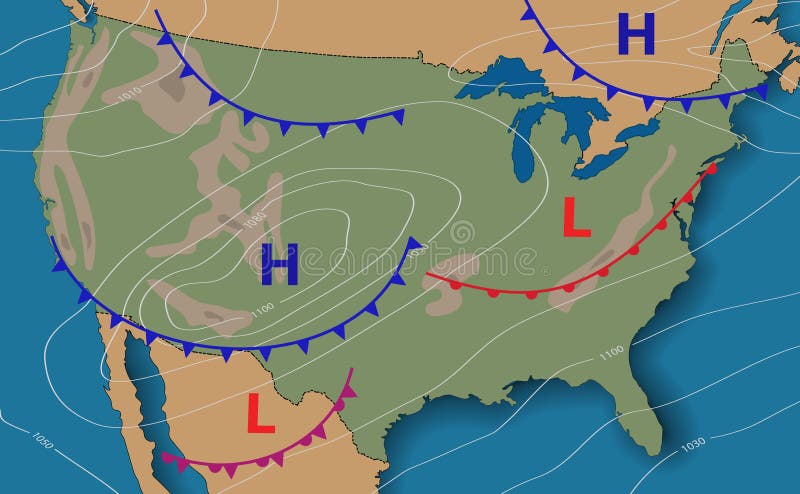 Us Cold Front Map Weather Fronts Stock Illustrations 126 Weather Fronts Stock Illustrations Vectors Clipart Dreamstime
