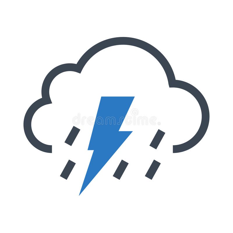 Weather glyphs double color icon vector illustration