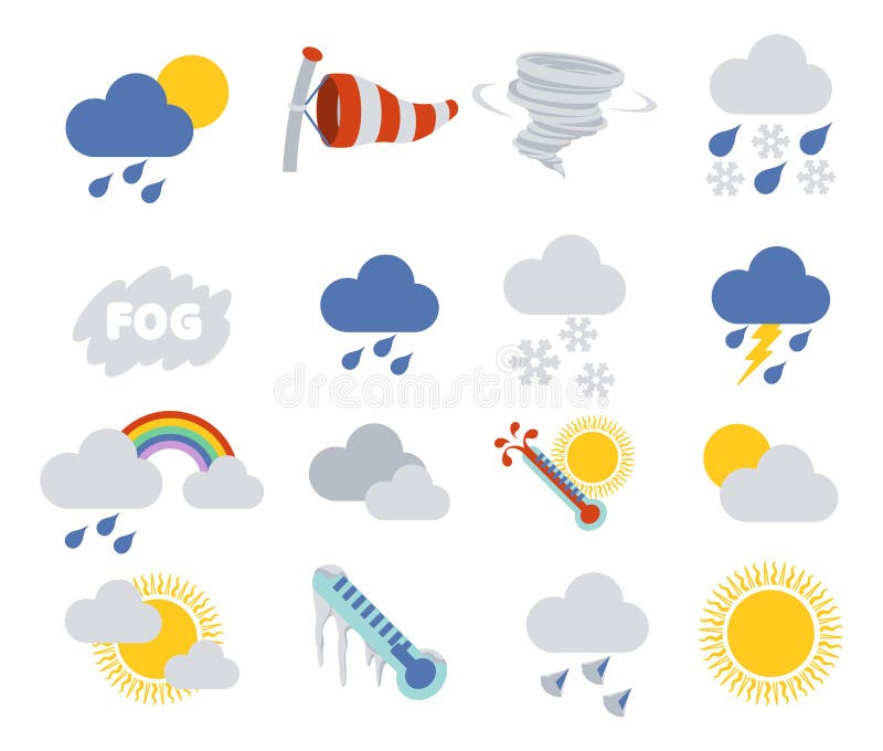 Weather Icons stock illustration Weather Icons stock illustration