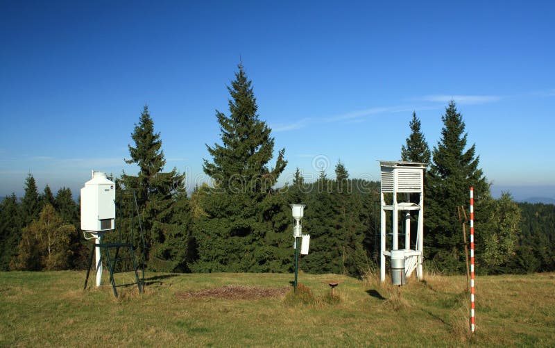 Weather station royalty free stock photo