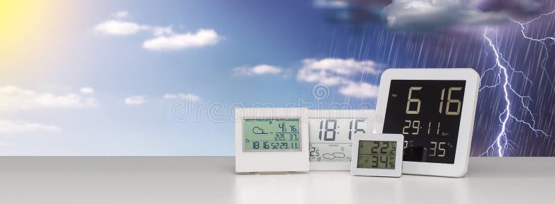 Weather station device. stock photography