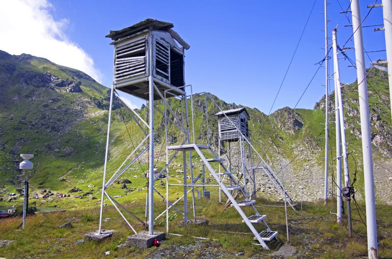 Weather station stock photography