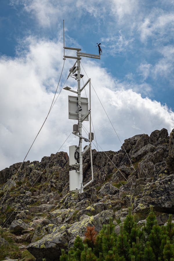 Weather station in the mountains