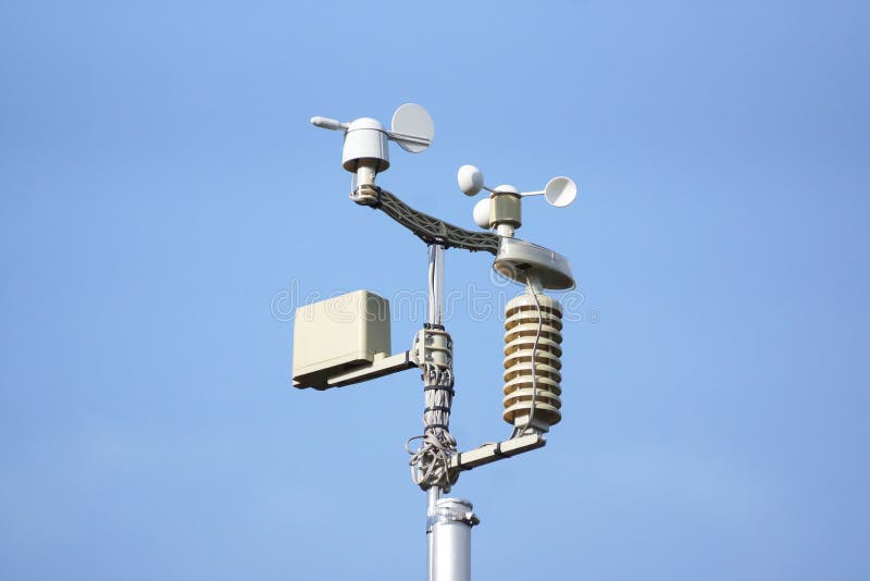 Weather station stock photo