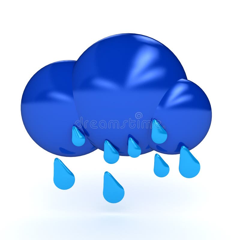 Weather symbol over white background