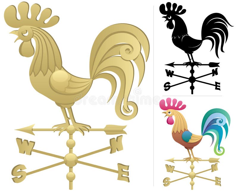 Weather Vane stock vector. Illustration of wind, direction 19893087
