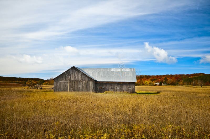Weathered Barn, Michigan royalty free stock image