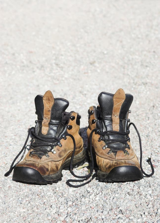 Weathered boots stock image. Image of vertical, outside - 1775583