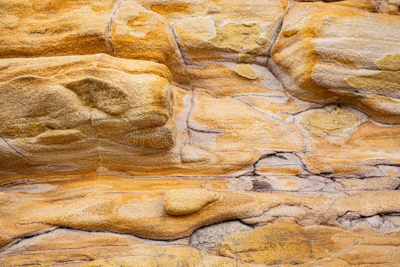 Weathered and Eroded Sandstone Rock on Mountainside Stock Photo - Image ...