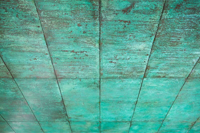 Weathered, Oxidized Copper Wall Structure Stock Image Image of copper