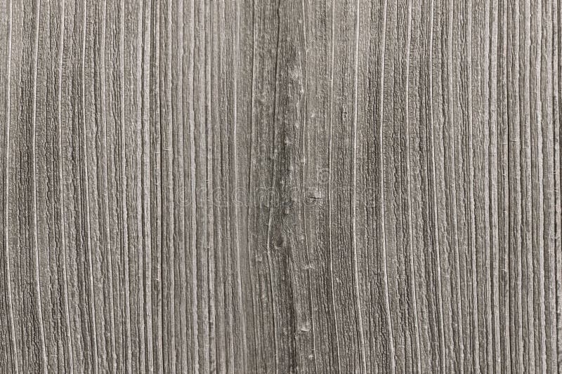 Weathered wooden plank surface is showing vertical grooves and grain lines in flat vector design royalty free illustration