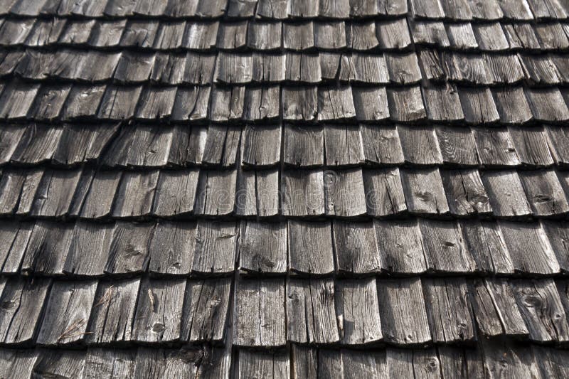 Weathered Wooden Tile Roof Texture. Stock Photo Image of natural
