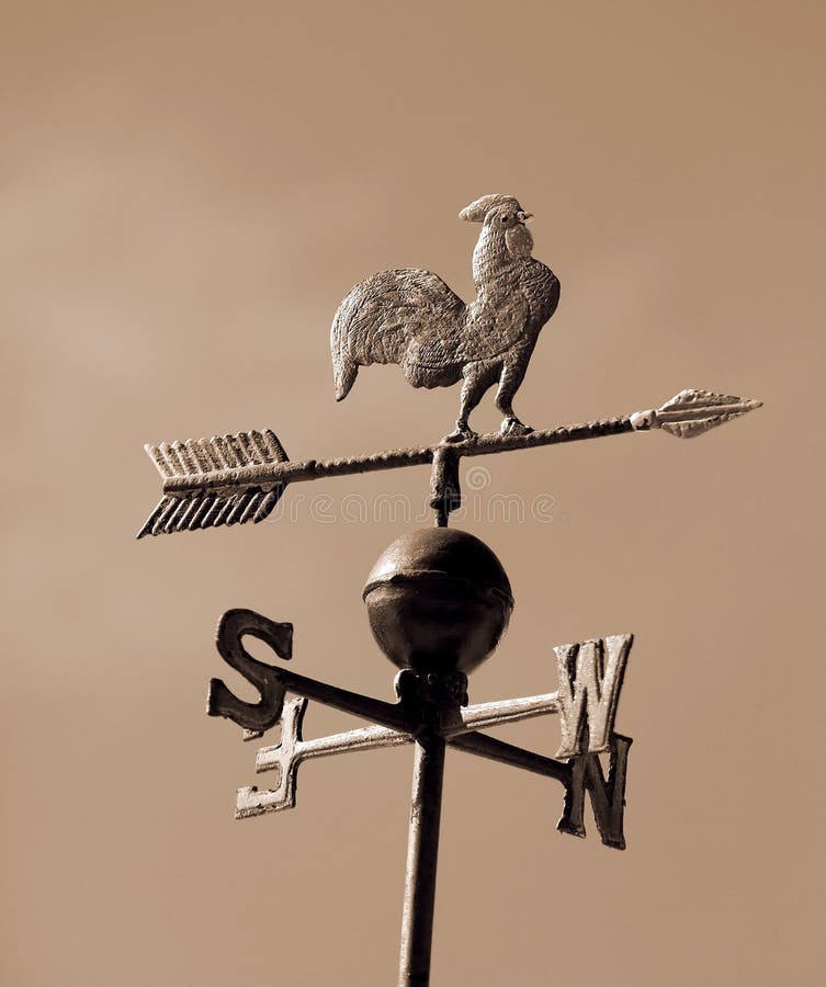 Weathervane with Sepia Effect Stock Image Image of dart, lost 89096989