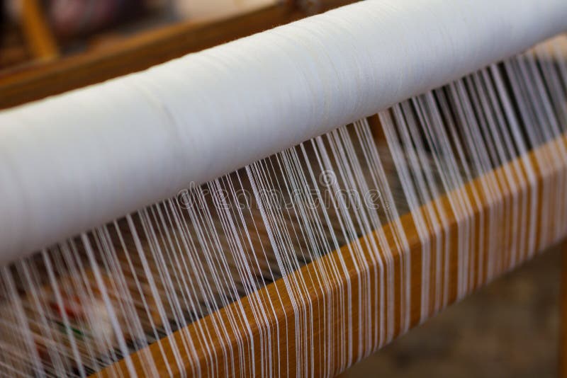 Weaving Loom and Thread of Yarn Stock Image - Image of culture, loom ...