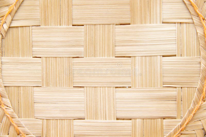 Weaving wood texture background , patterns of bamboo crafts royalty free stock image