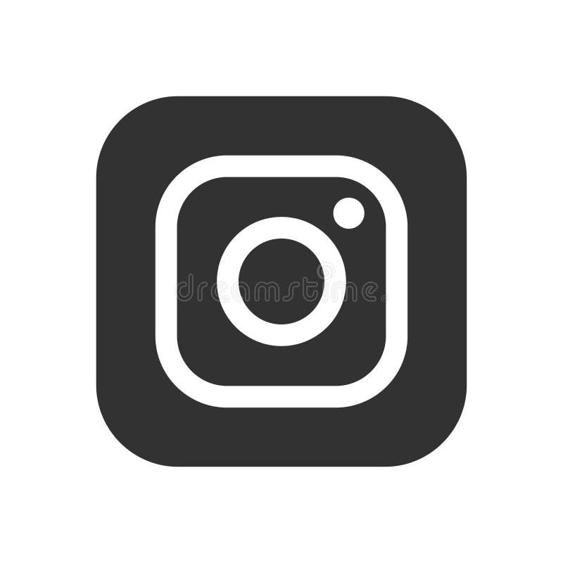 Instagram Logo Editorial Vector Illustration Photo Application.