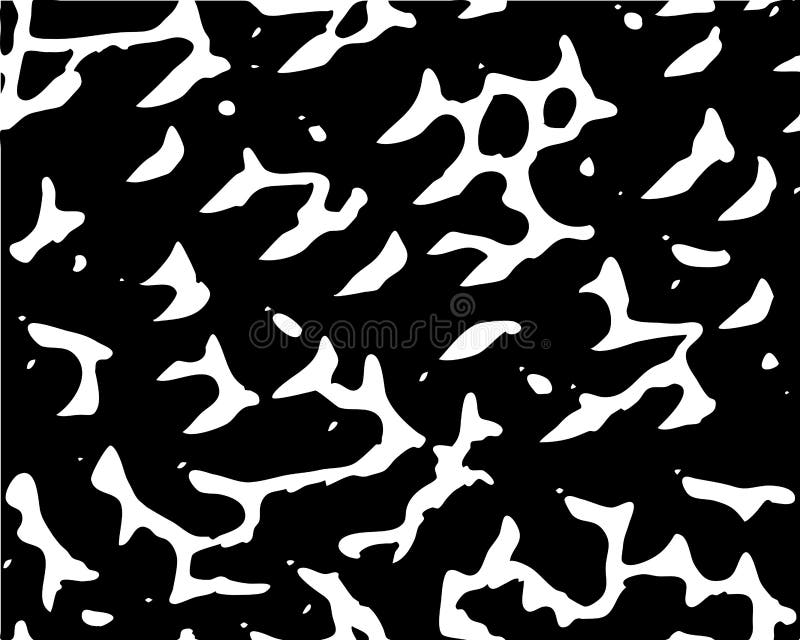 Black and White Template for Printing in Vector Graphics. Stock Vector Illustration of
