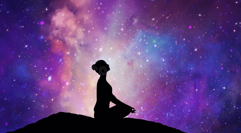 Universe cosmos Meditation background chakras prana the mind of God  and spirituality Generative AI Stock Illustration  Adobe Stock